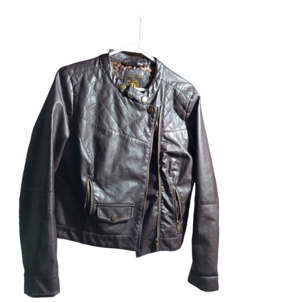 Faux leather jacket